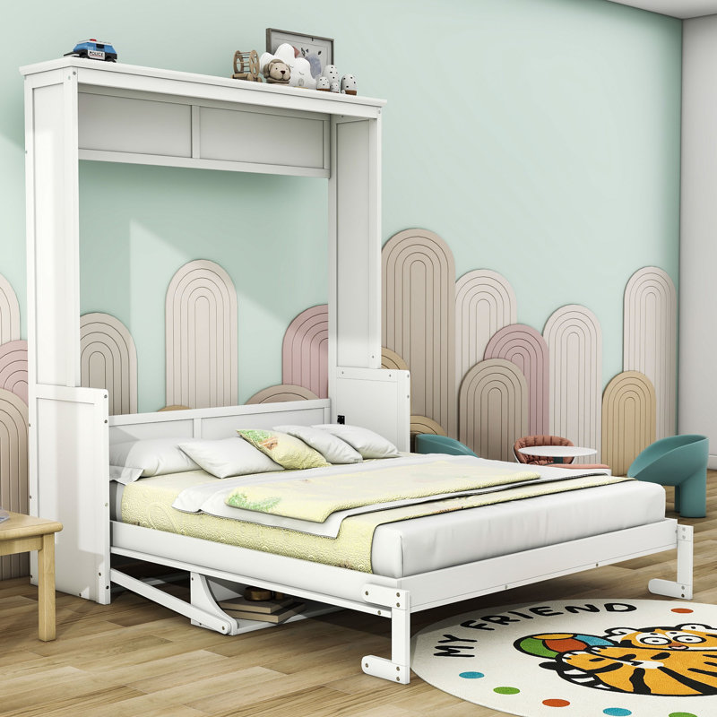 Grand lit escamotable Ayomiposi, Blanc
