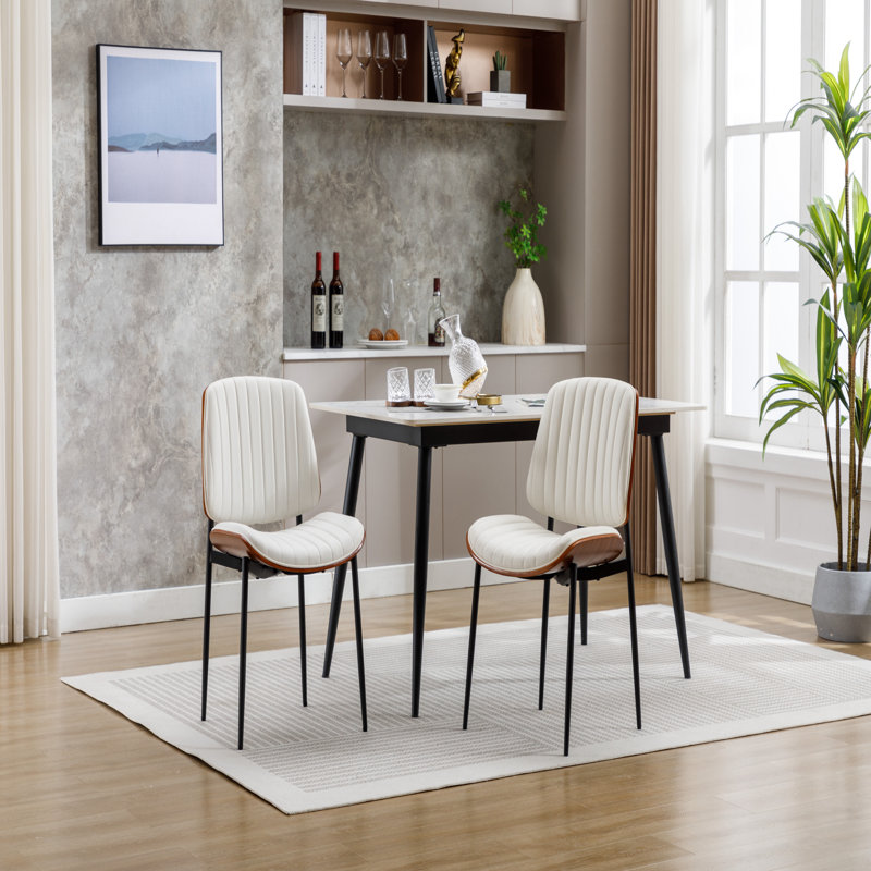 Chaise d'appoint rembourrée Liviya, Blanc