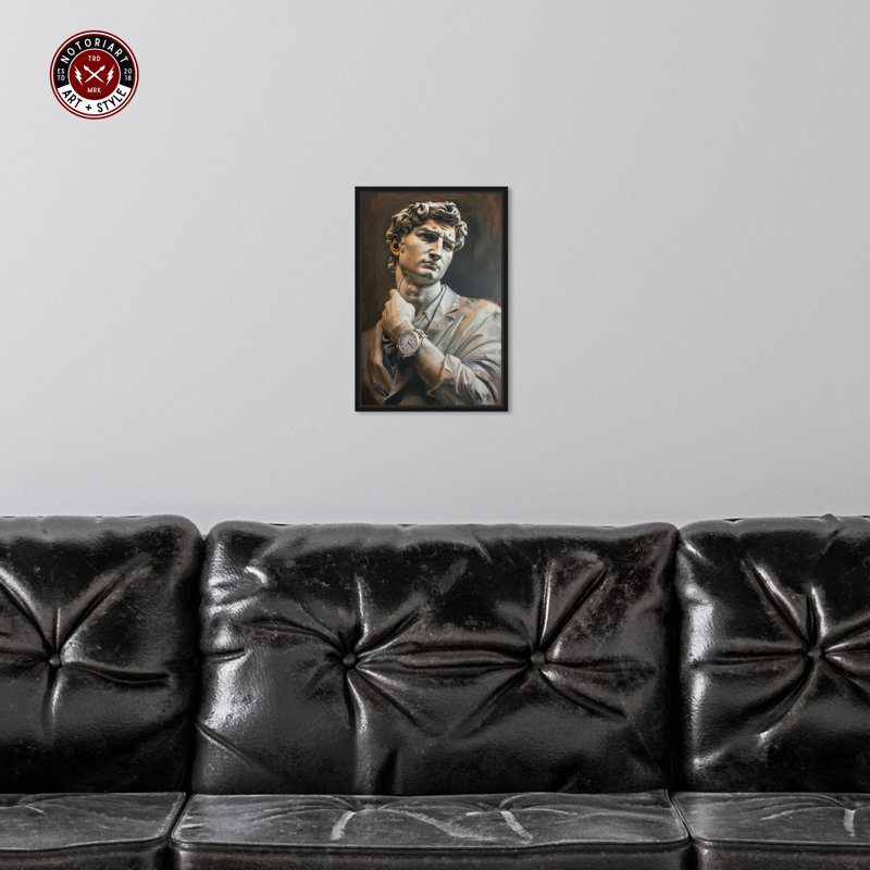 Classy Sculpture Black Framed Canvas Wall Art, 16" x 11"