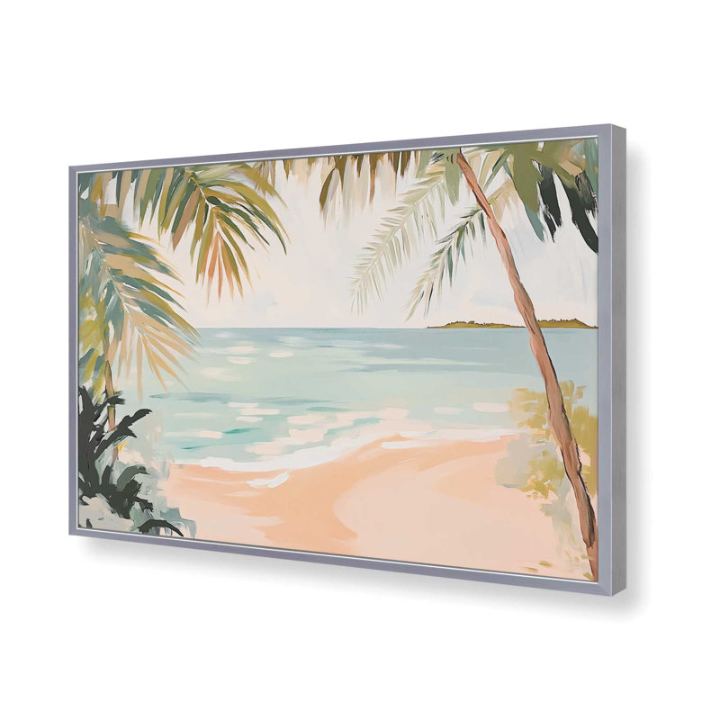 «Tropical Shade Retreat», reproduction encadrée, H 12,25 po x l 15,25 po, Chrome poli