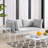 Harmony Sunbrella Basket Weave Outdoor Patio Aluminum Loveseat by Modway-58125825-58125828