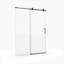 Porte de douche coulissante simple, porte de salle de bain sans cadre-123272785