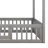 Full Size Wood House Bed with Fence-598708472