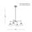 Kinsmon Plug & Play 4-Light Chandelier in Transitional and Modern Style-61.6 Inches Tall and 24 Inches Wide-107379184