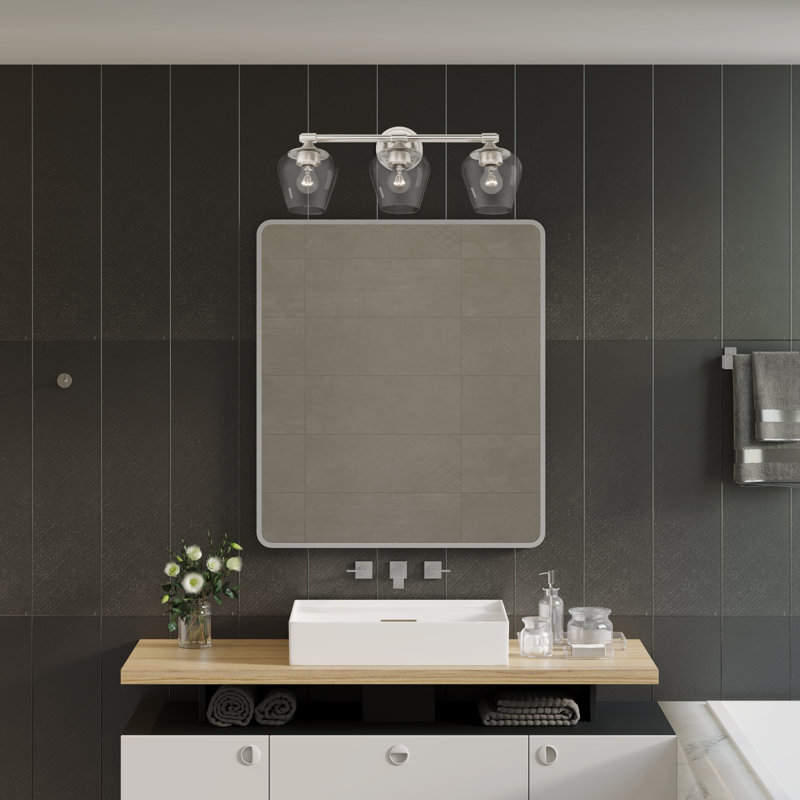 Sylmar 3 - Light Dimmable Vanity Light, Brushed Nickel