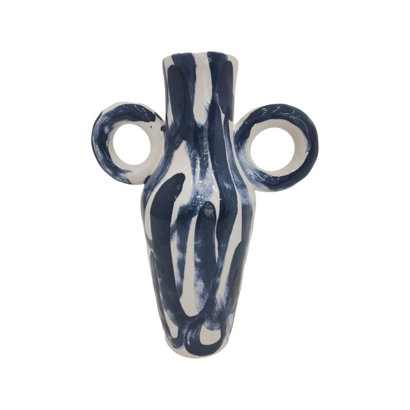 Vase Jill Key, 17.5" H x 7.875" W x 7.875" D
