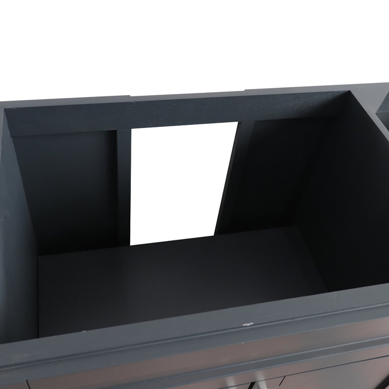 Base de meuble-lavabo simple 60 po seulement, Gris foncé