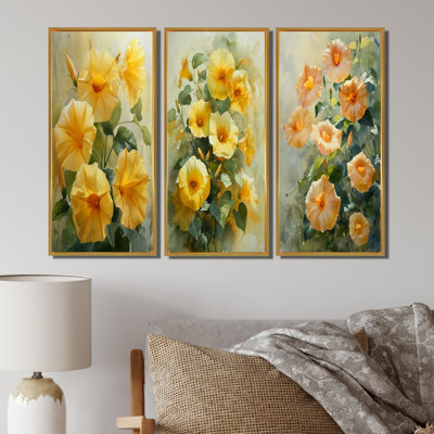 Yellow Green Sun Morning Glory I - Morning Glory Canvas Prints Collection