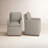 Bobbi 23.23" W Stain Resistant Armchair with Casters-1030638398