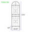 Ensemble de 4 treillis de jardin en métal 71 po x 19,7 po antirouille pour plantes grimpantes-1170460942