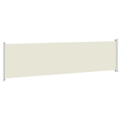 vidaXL Patio Retractable Side Awning 236.2"x63" Cream