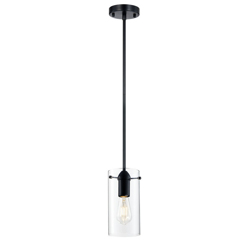 1 - Light Matte Black Single Pendant