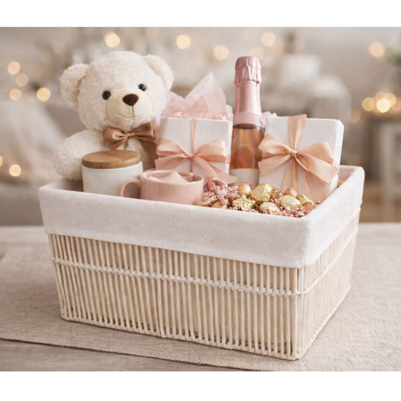 Ensemble de 3 paniers en corde de coton blanc avec doublure en tissu