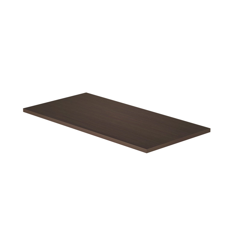Reversible Desk Table Top, Espresso,  1'' H x 64.6'' W x 23.6" D