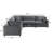 Caylie Modular 5-Piece Sectional - Charcoal