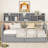 Gray Twin Daybed With Robust Wood Slat Support - Additional Storage, Versatile Lounging Option Size Extra Storage Space, Multi Setup-230435885