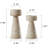 Set Of Two Travertine Candle Holder