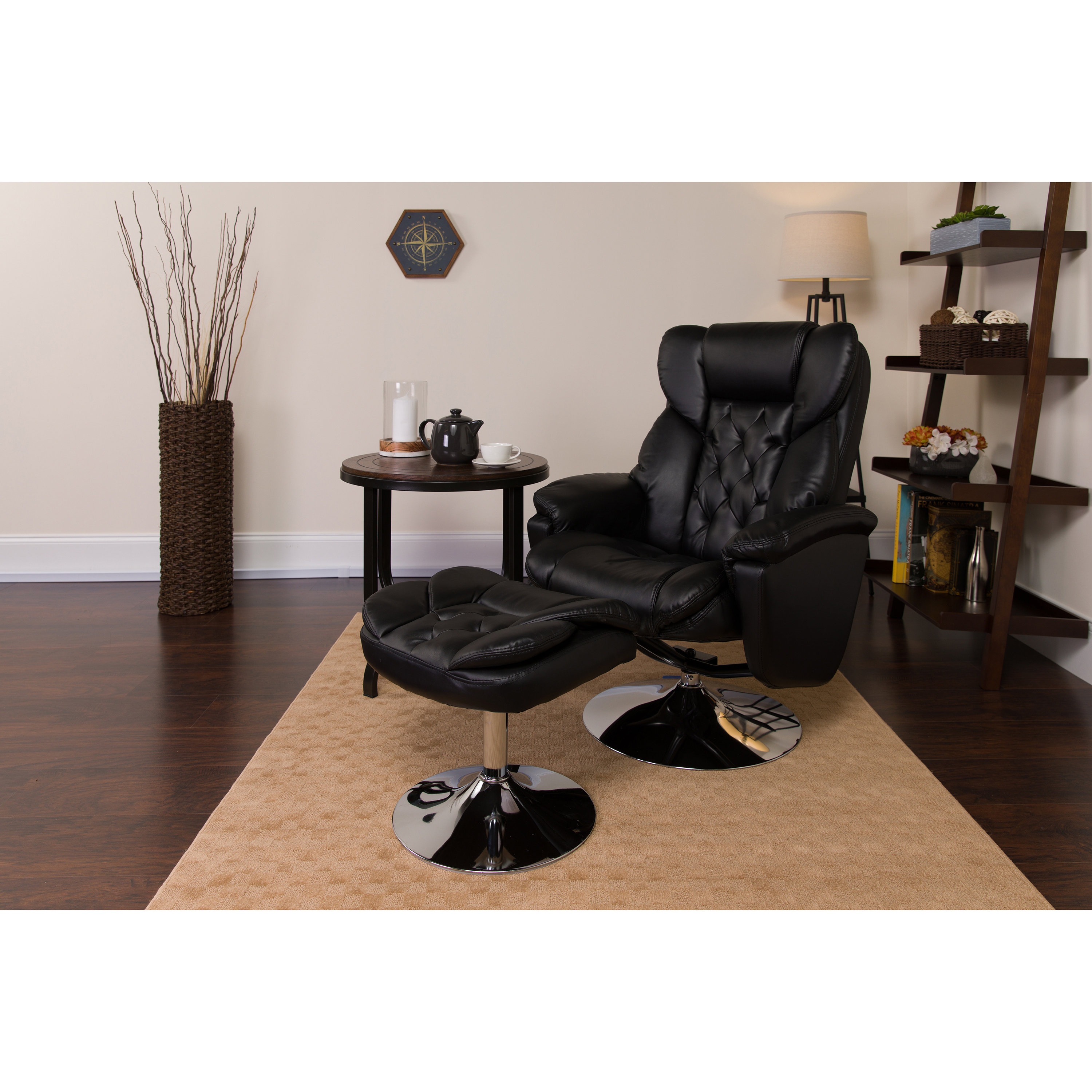 Homelegance recliner office chair with online footrest