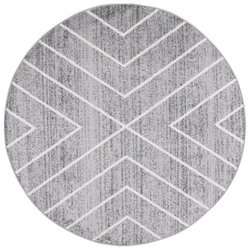 Jarmon Performance Geometric Rug, Round 6'