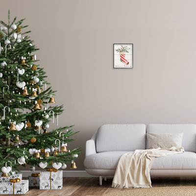 «Stocking Up On Christmas», art de la giclée encadrée par Livi Finn