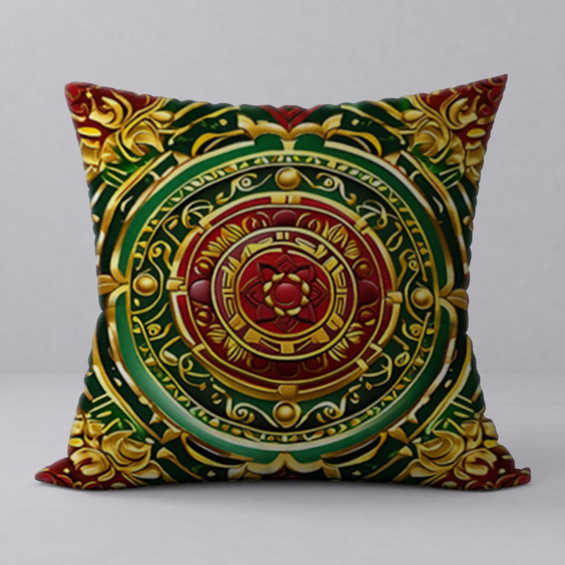 Abstract Reversible Throw Pillow