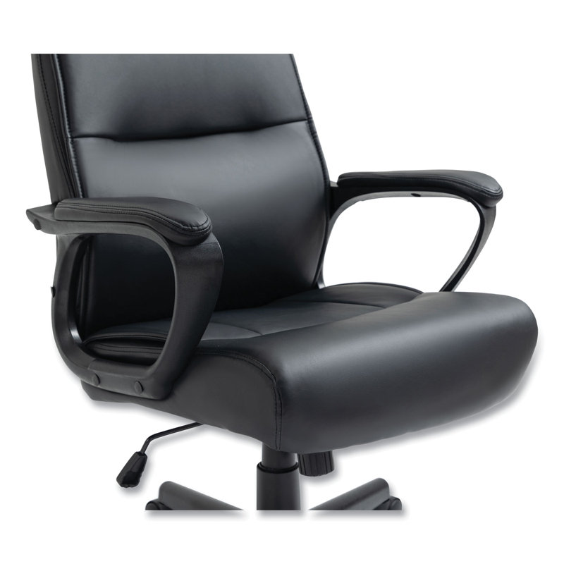 Alera Oxnam High-Back Swivel Task Chair in Black Fabric