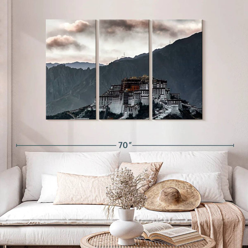 Adella Potala Palace Evening Glow, 32" H x 50" W