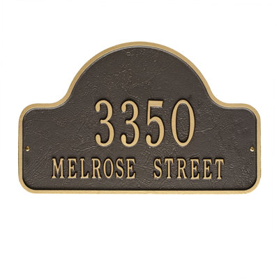 Plaque d'adresse murale à 2 lignes Lexy