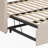 Velvet Daybed with Extended Pop Up Trundle-1126601965