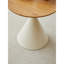 TABLE RONDE BLANC + BOIS