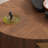 Black & Walnut Manufactured Wood Round Rotatable Coffee Table