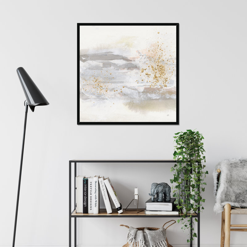 Winter Gold III by Chris Paschke - Painting, Black Framed Paper Print, 34cm H x 34cm W