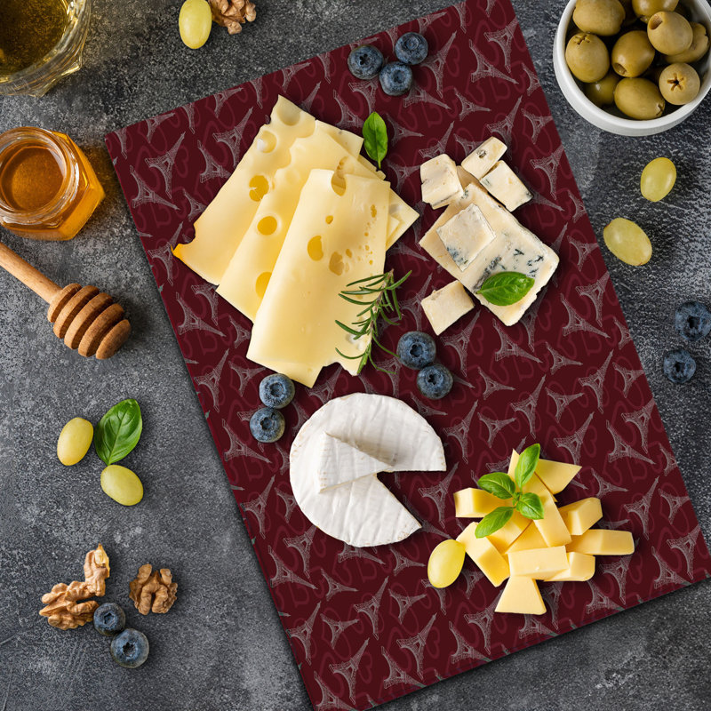 East Urban Home Glass Eiffel Tower Cutting Board