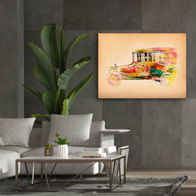 Red Barrel Studio® 'Folsfagen Car 3' by Mark Ashkenazi Canvas Wall Art
