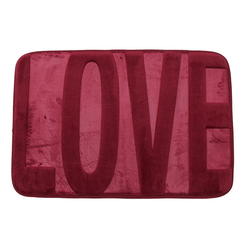 Almeera Non-Slip Bath Mat, Red