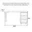 Bureau en bois massif Nordic-110584019