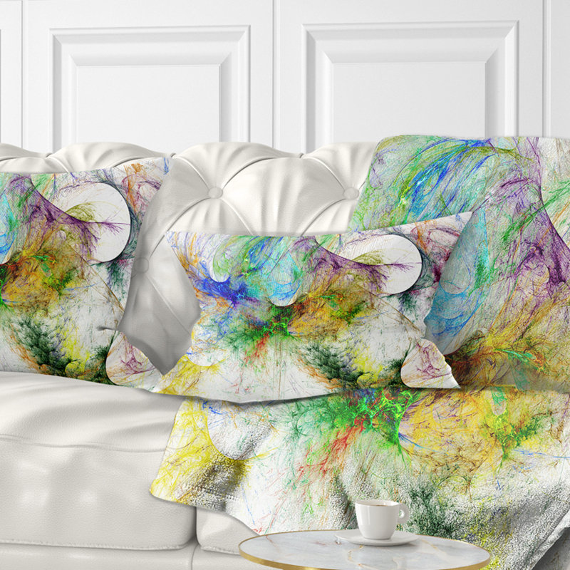 Coussin Wings of Angels, 16 po x 1 po, Carré, Gris