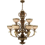 Lustre à niveaux unique à 9 lumières Cutlerville