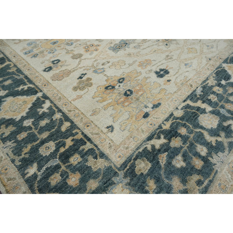 Tapis intérieur / extérieur en laine One-of-a-Kind, Rectangle 7 pi 11 po x 9 pi 8 po