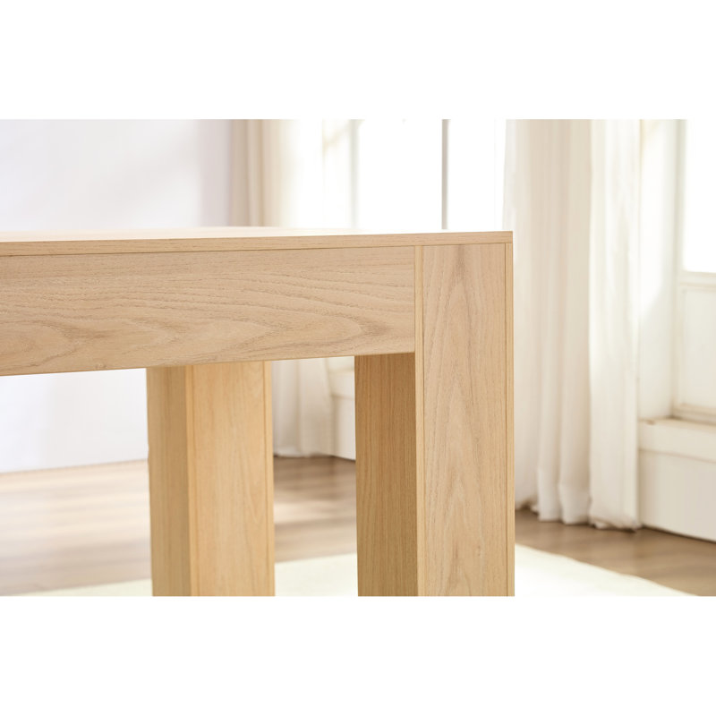 Facile à assembler, table rectangulaire pour 4 à 6 personnes, salle à manger, café, espaces commerciaux, espaces intérieurs variés, comme la cuisine, utilisation, avec plateau de table rigide et support solide