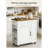 Kitchen Island Cart With Hidden Trash Bin Cabinet, Mobile Storage Trolley With Spice Rack And Towel Holder, Versatile Rolling Kitchen Cabinet For Prep And Dining