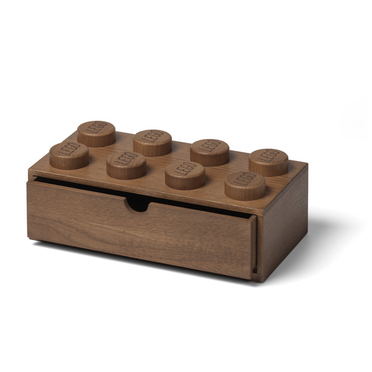 LEGO® Wooden Desk Drawer - 4 Knobs