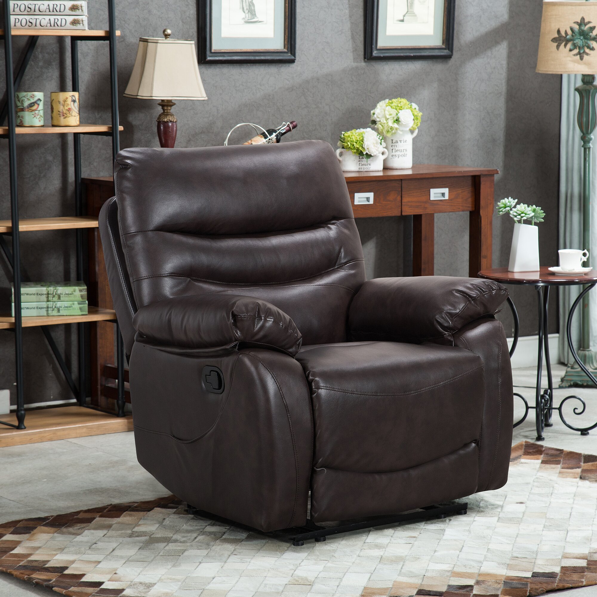 Vegan Leather Heated Massage Chair