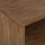 Bibliothèque basse Chase 30 "en bois d'acacia massif et métal avec tablettes ouvertes et structure en métal