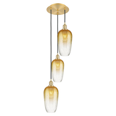Luminaire suspendu à cordon 3 lumières Ballston - Brookhaven Flute