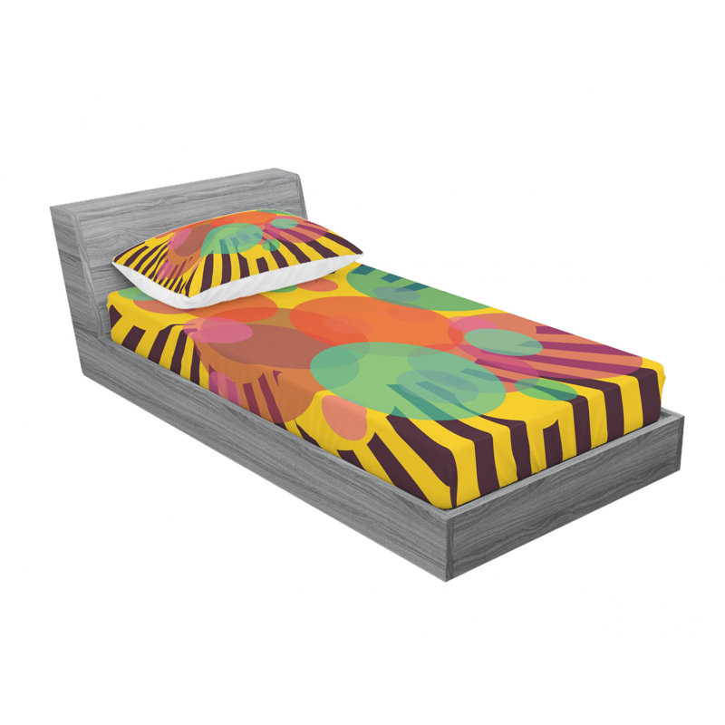Ensemble de draps Tropic Botanic, Ensemble de draps pour lit simple avec drap-housse