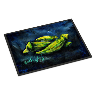 Tapis d'extérieur Budd Okra Bleu