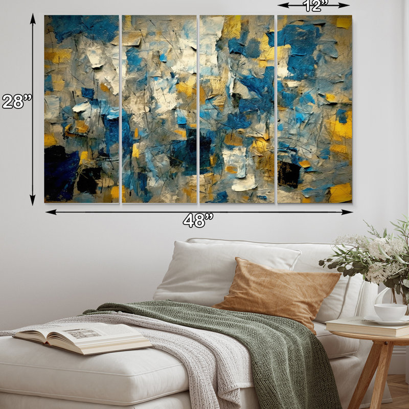 Ensemble de 4 pièces sur toile