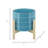 Glossy Ceramic Outdoor Planter on Stand for Indoor Home Decor - Modern Contemporary Flower Pot for Living Room or Patio - Sky Blue-770724186-770724190