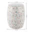Tabouret de jardin en céramique à motif floral chinois et blanc 17,5 po Chiara, siège de patio intérieur / extérieur percé et table d'appoint